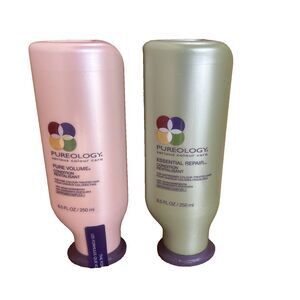 LOT of 2 x Pureology Color Care Pure Volume & Essential Repair Conditioner 8.5oz